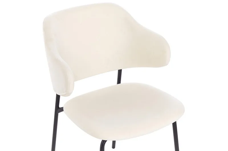 Set med 2 matstolar Kenai - Beige, svart - Möbler - Stolar & fåtöljer - Matstol & köksstol