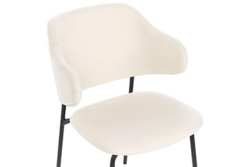 Set med 2 matstolar Kenai - Beige, svart - Möbler - Stolar & fåtöljer - Matstol & köksstol