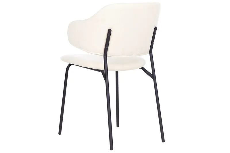 Set med 2 matstolar Kenai - Beige, svart - Möbler - Stolar & fåtöljer - Matstol & köksstol