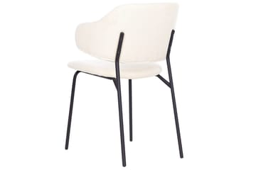 Set med 2 matstolar Kenai - Beige, svart - Möbler - Stolar & fåtöljer - Matstol & köksstol
