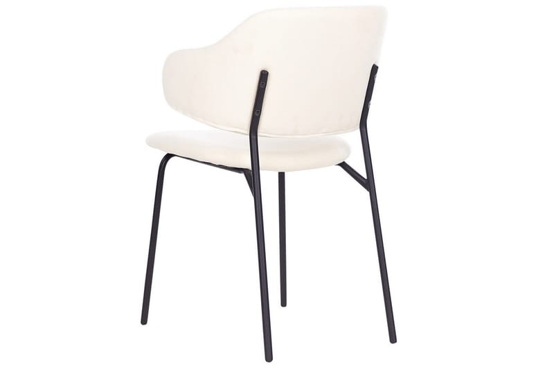 Set med 2 matstolar Kenai - Beige, svart - Möbler - Stolar & fåtöljer - Matstol & köksstol