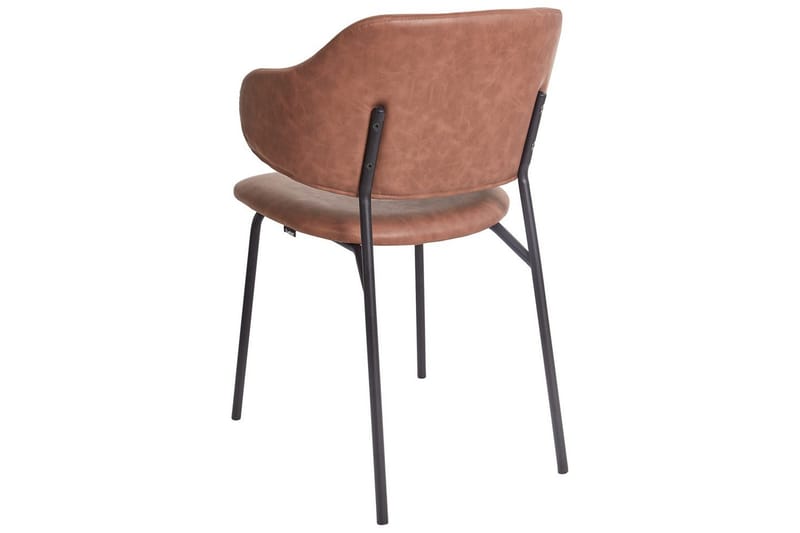 Set med 2 matstolar Kenai - Brun, Svart - Möbler - Stolar & fåtöljer - Matstol & köksstol