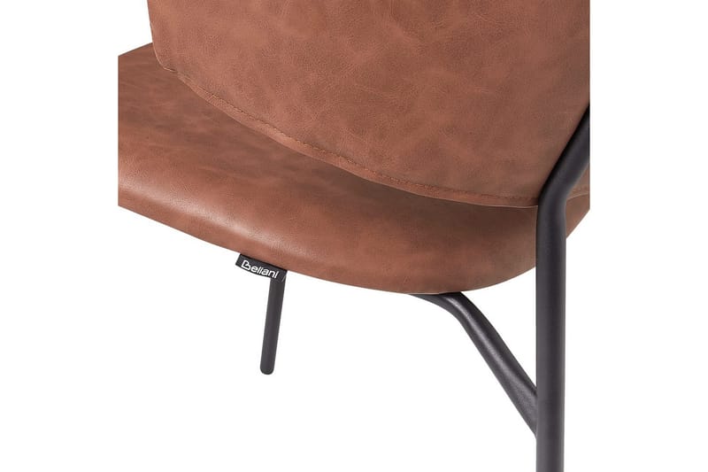 Set med 2 matstolar Kenai - Brun, Svart - Möbler - Stolar & fåtöljer - Matstol & köksstol