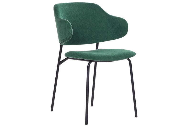Set med 2 matstolar Kenai - Grön, Svart - Möbler - Stolar & fåtöljer - Matstol & köksstol