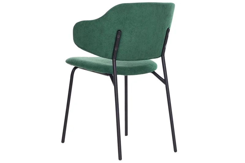 Set med 2 matstolar Kenai - Grön, Svart - Möbler - Stolar & fåtöljer - Matstol & köksstol