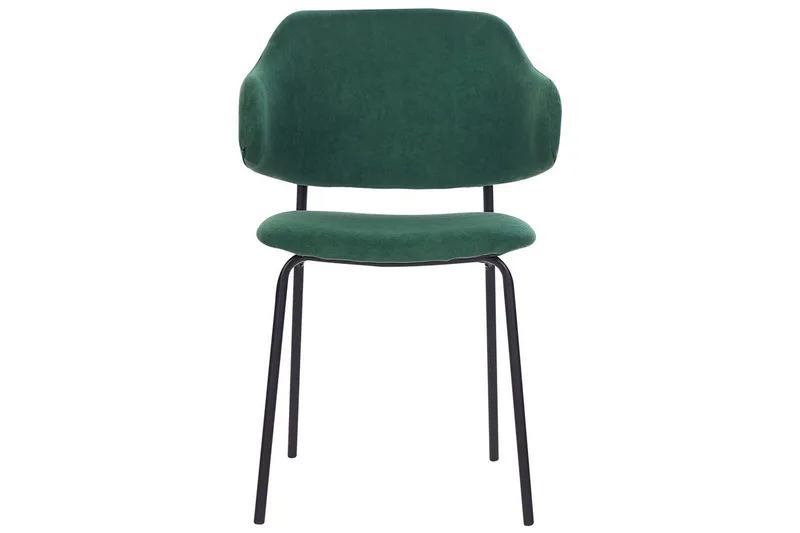 Set med 2 matstolar Kenai - Grön, Svart - Möbler - Stolar & fåtöljer - Matstol & köksstol
