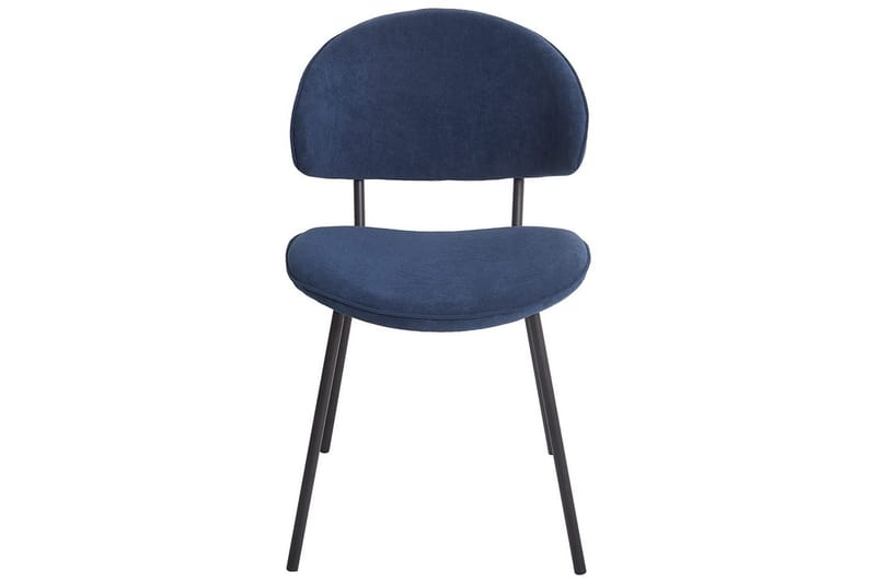 Set med 2 matstolar Kiana - Blå, Svart - Möbler - Stolar & fåtöljer - Matstol & köksstol