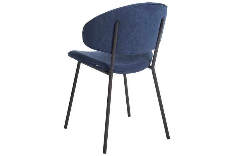 Set med 2 matstolar Kiana - Blå, Svart - Möbler - Stolar & fåtöljer - Matstol & köksstol