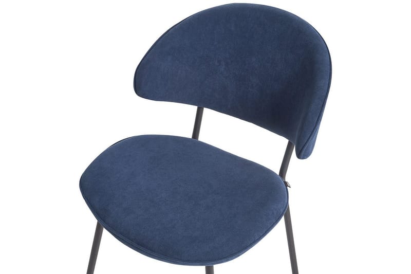 Set med 2 matstolar Kiana - Blå, Svart - Möbler - Stolar & fåtöljer - Matstol & köksstol