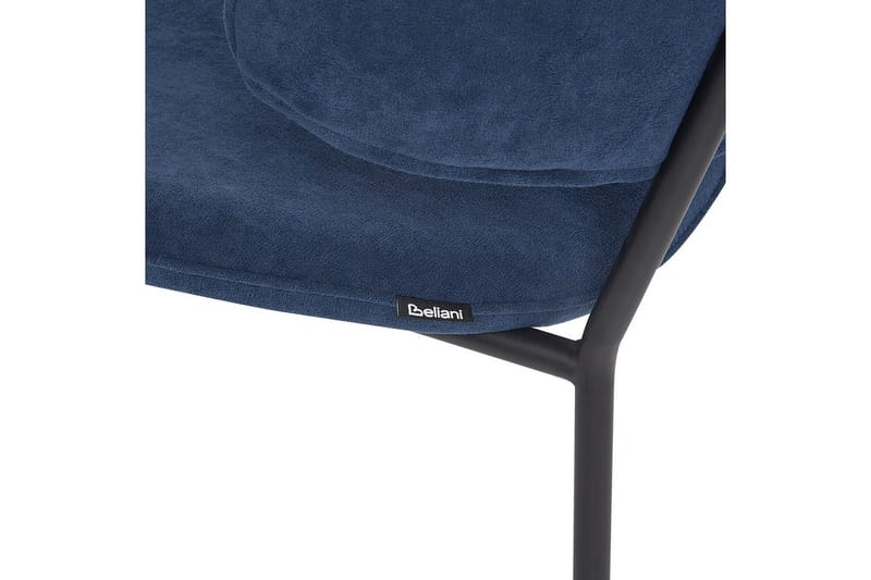 Set med 2 matstolar Kiana - Blå, Svart - Möbler - Stolar & fåtöljer - Matstol & köksstol