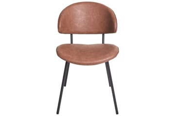 Set med 2 matstolar Kiana - Brun, Svart - Möbler - Stolar & fåtöljer - Matstol & köksstol