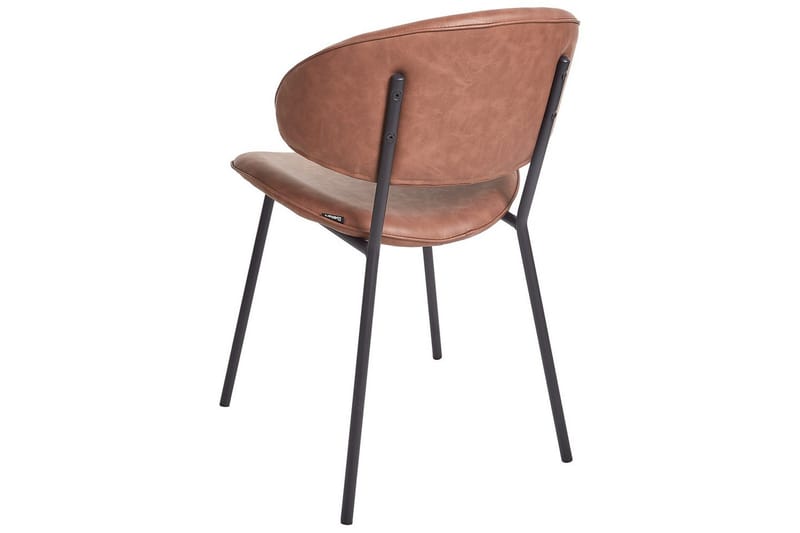 Set med 2 matstolar Kiana - Brun, Svart - Möbler - Stolar & fåtöljer - Matstol & köksstol