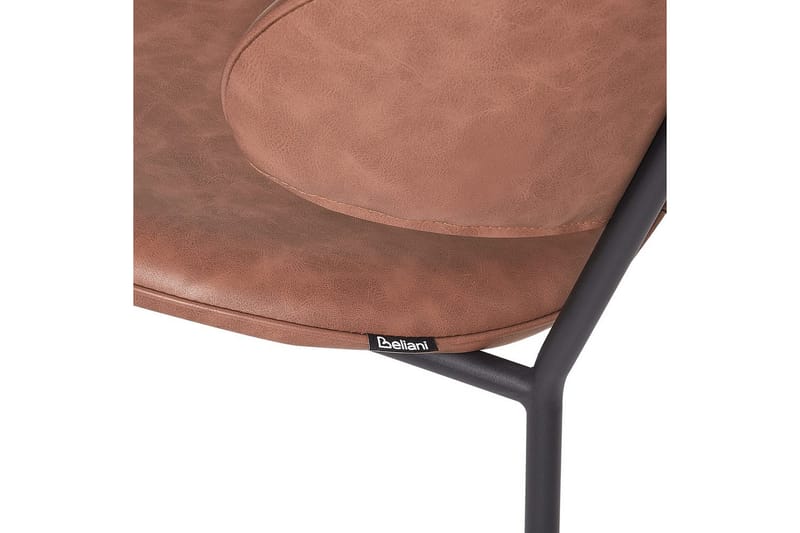 Set med 2 matstolar Kiana - Brun, Svart - Möbler - Stolar & fåtöljer - Matstol & köksstol