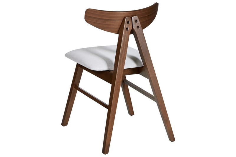 Set med 2 matstolar Lacota - Brun, grå - Möbler - Stolar & fåtöljer - Matstol & köksstol