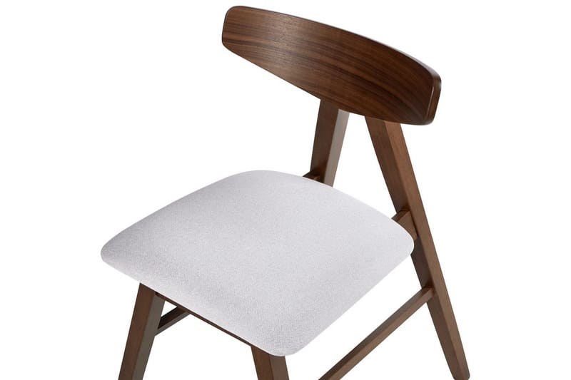 Set med 2 matstolar Lacota - Brun, grå - Möbler - Stolar & fåtöljer - Matstol & köksstol