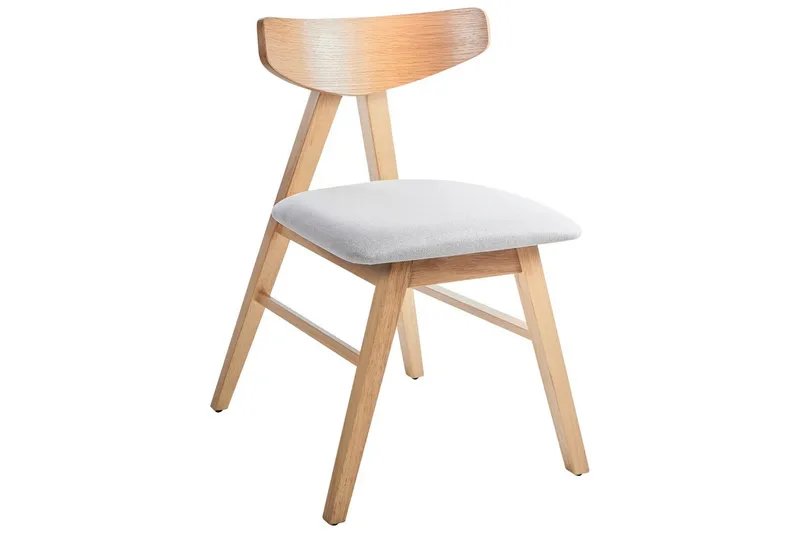 Set med 2 matstolar Lacota - Ljusbrun, grå - Möbler - Stolar & fåtöljer - Matstol & köksstol