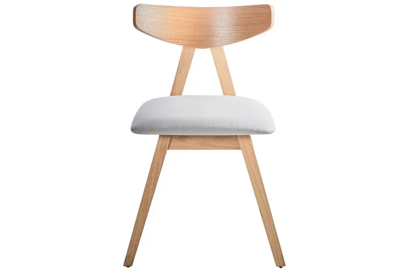 Set med 2 matstolar Lacota - Ljusbrun, grå - Möbler - Stolar & fåtöljer - Matstol & köksstol