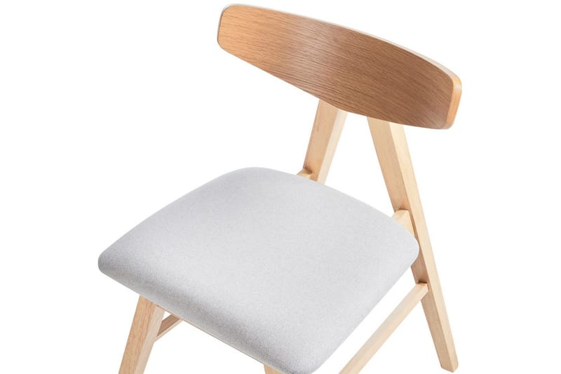 Set med 2 matstolar Lacota - Ljusbrun, grå - Möbler - Stolar & fåtöljer - Matstol & köksstol