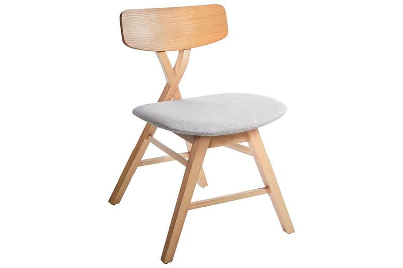 Set med 2 matstolar Leland - Brun, grå - Möbler - Stolar & fåtöljer - Matstol & köksstol