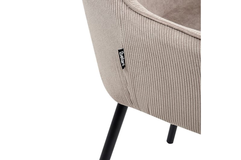 Set med 2 matstolar Loverna - Beige, svart/Manchestertyg - Möbler - Stolar & fåtöljer - Matstol & köksstol
