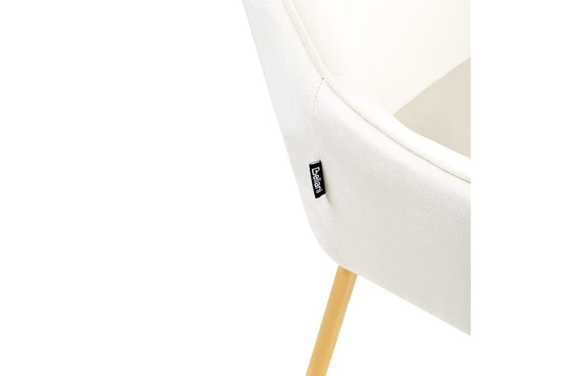 Set med 2 matstolar Loverna - Vitt, guld/Sammet - Möbler - Stolar & fåtöljer - Matstol & köksstol