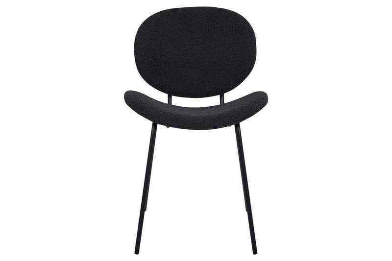 Set med 2 matstolar Luana - Svart/Bouclé - Möbler - Stolar & fåtöljer - Matstol & köksstol