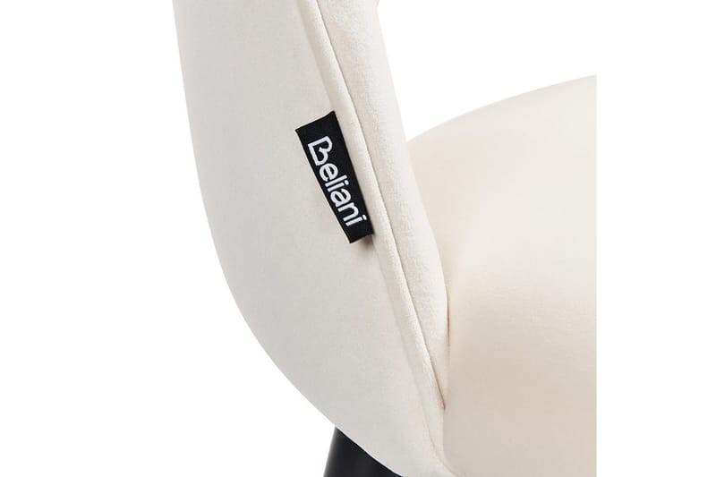 Set med 2 matstolar Magalia - Beige, svart, guld - Möbler - Stolar & fåtöljer - Matstol & köksstol