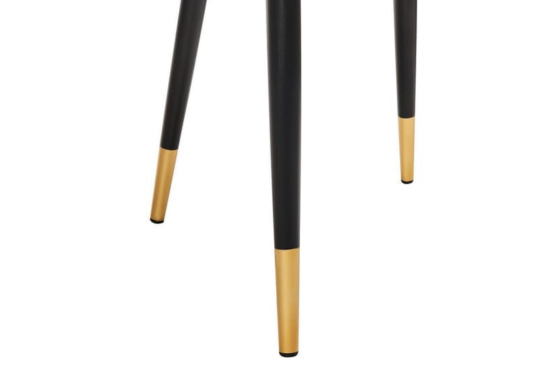 Set med 2 matstolar Magalia - Beige, svart, guld - Möbler - Stolar & fåtöljer - Matstol & köksstol