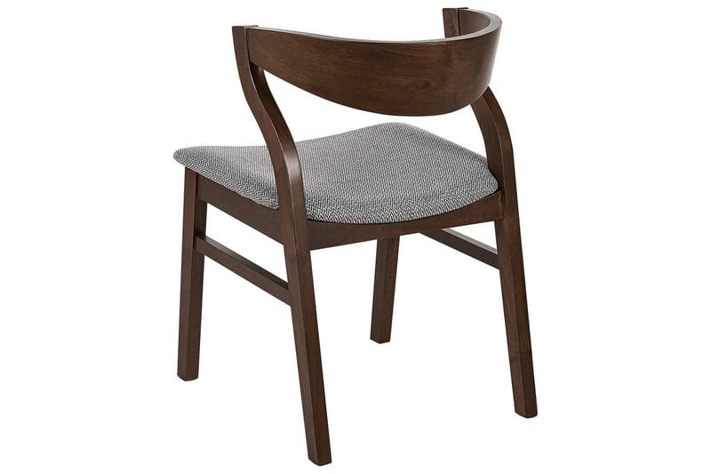 Set med 2 matstolar Maroa - Grå, mörkt trä - Möbler - Stolar & fåtöljer - Matstol & köksstol