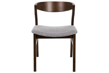 Set med 2 matstolar Maroa - Grå, mörkt trä - Möbler - Stolar & fåtöljer - Matstol & köksstol
