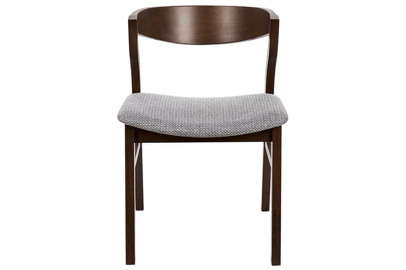 Set med 2 matstolar Maroa - Grå, mörkt trä - Möbler - Stolar & fåtöljer - Matstol & köksstol