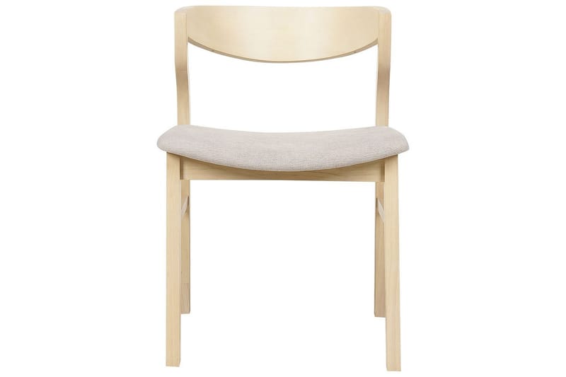 Set med 2 matstolar Maroa - Ljus trä, beige - Möbler - Stolar & fåtöljer - Matstol & köksstol