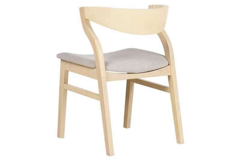 Set med 2 matstolar Maroa - Ljus trä, beige - Möbler - Stolar & fåtöljer - Matstol & köksstol