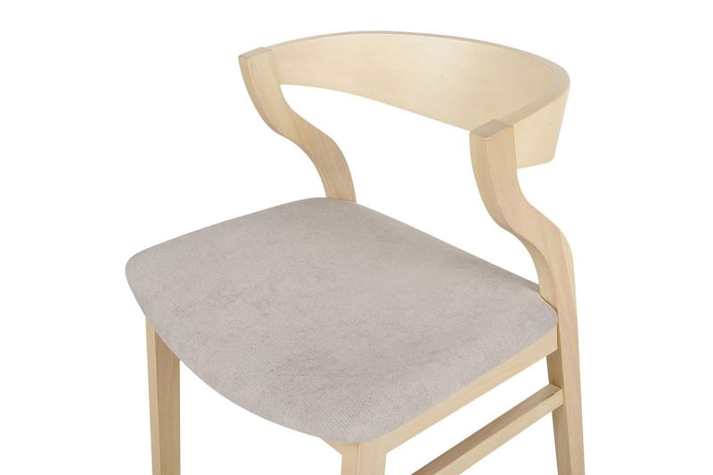 Set med 2 matstolar Maroa - Ljus trä, beige - Möbler - Stolar & fåtöljer - Matstol & köksstol