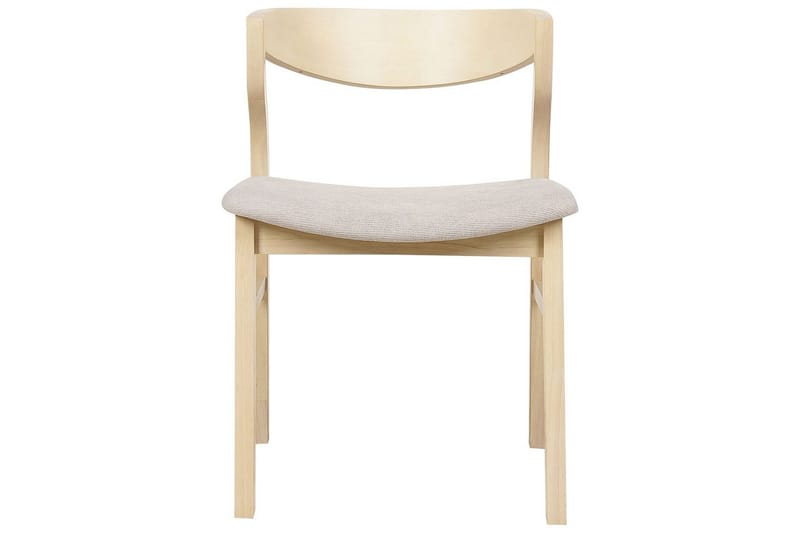 Set med 2 matstolar Maroa - Ljus trä, beige - Möbler - Stolar & fåtöljer - Matstol & köksstol