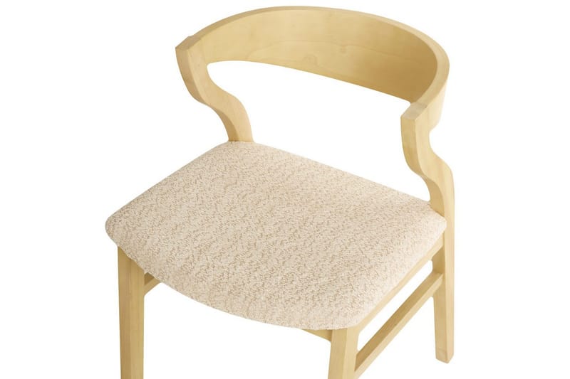 Set med 2 matstolar Maroa - Ljus trä, Ljusbeige - Möbler - Stolar & fåtöljer - Matstol & köksstol