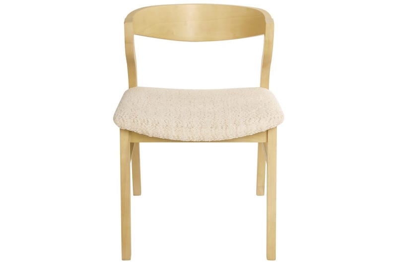 Set med 2 matstolar Maroa - Ljus trä, Ljusbeige - Möbler - Stolar & fåtöljer - Matstol & köksstol