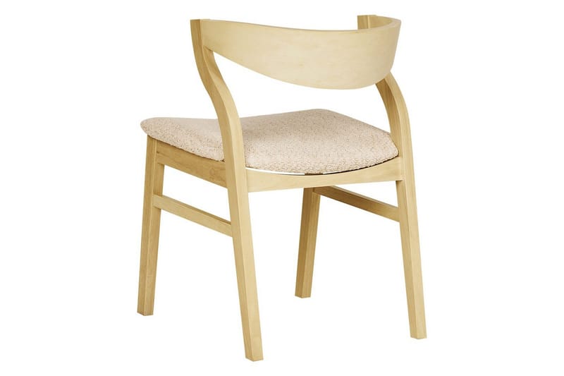 Set med 2 matstolar Maroa - Ljus trä, Ljusbeige - Möbler - Stolar & fåtöljer - Matstol & köksstol