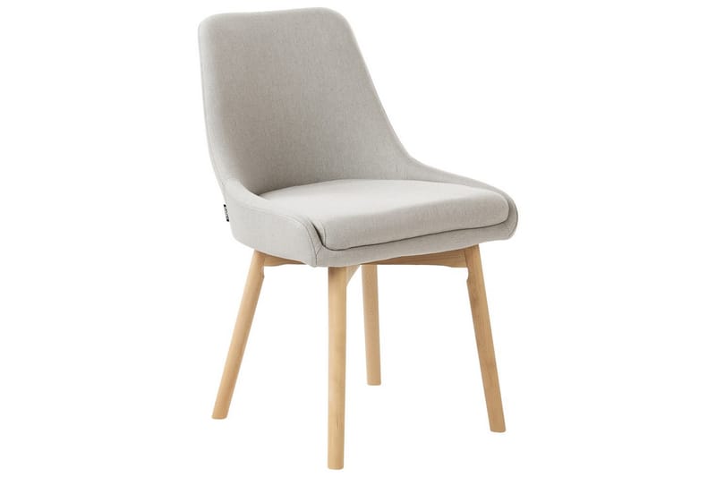 Set med 2 matstolar Melfort - Grå, ljust trä - Möbler - Stolar & fåtöljer - Matstol & köksstol