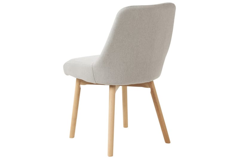 Set med 2 matstolar Melfort - Grå, ljust trä - Möbler - Stolar & fåtöljer - Matstol & köksstol