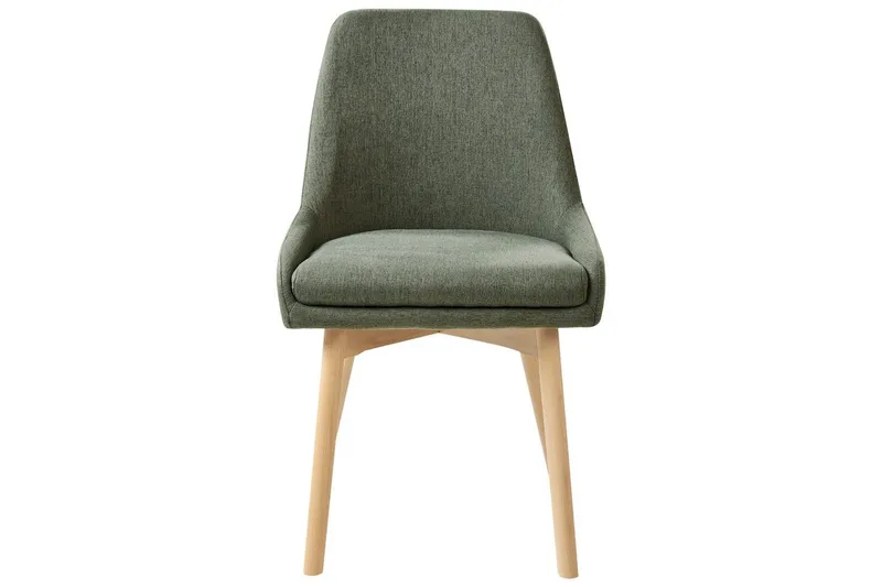 Set med 2 matstolar Melfort - Grönt, ljust trä - Möbler - Stolar & fåtöljer - Matstol & köksstol