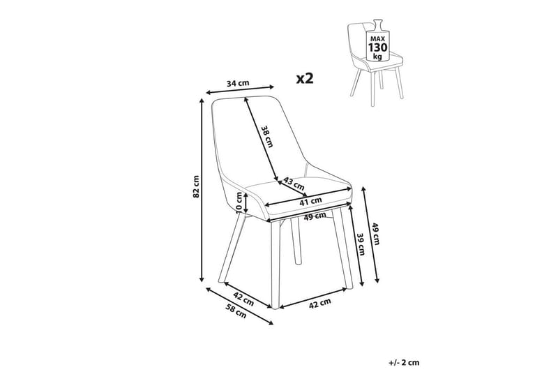 Set med 2 matstolar Melfort - Grönt, ljust trä - Möbler - Stolar & fåtöljer - Matstol & köksstol
