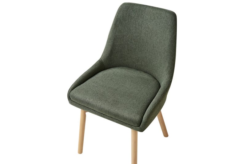 Set med 2 matstolar Melfort - Grönt, ljust trä - Möbler - Stolar & fåtöljer - Matstol & köksstol