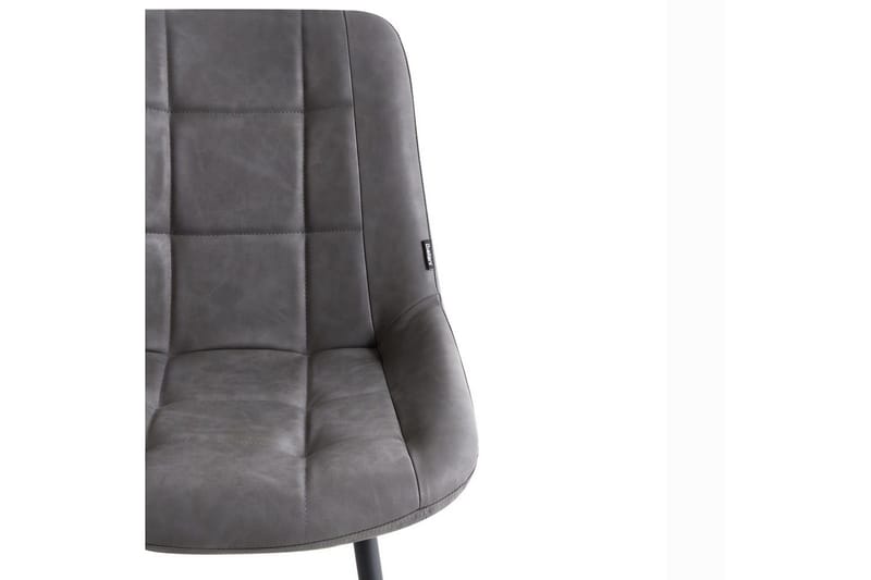 Set med 2 matstolar Melrose - Grå, svart - Möbler - Stolar & fåtöljer - Matstol & köksstol