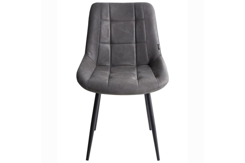 Set med 2 matstolar Melrose - Grå, svart - Möbler - Stolar & fåtöljer - Matstol & köksstol