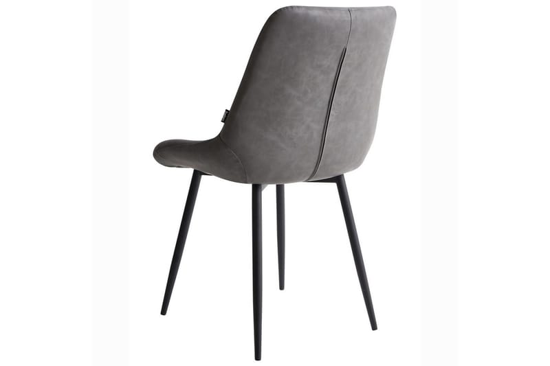 Set med 2 matstolar Melrose - Grå, svart - Möbler - Stolar & fåtöljer - Matstol & köksstol