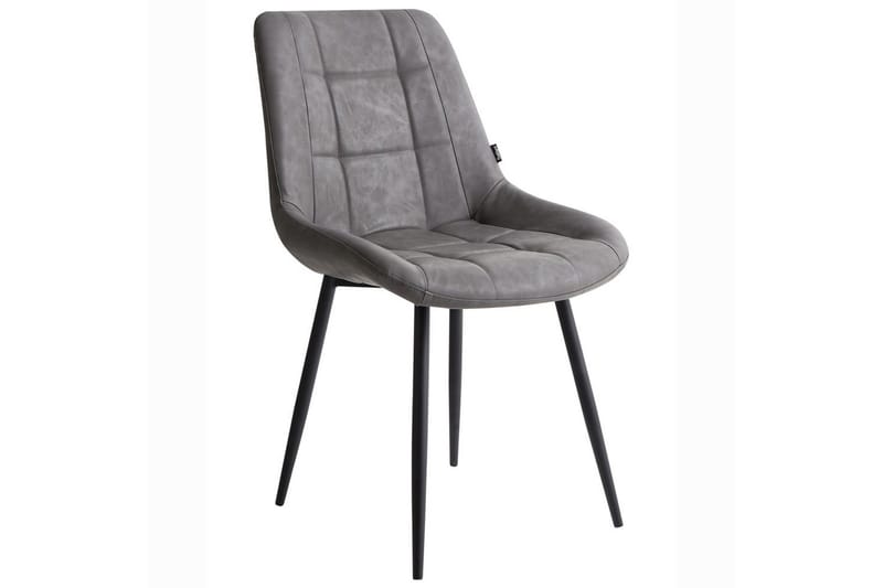 Set med 2 matstolar Melrose - Grå, svart - Möbler - Stolar & fåtöljer - Matstol & köksstol
