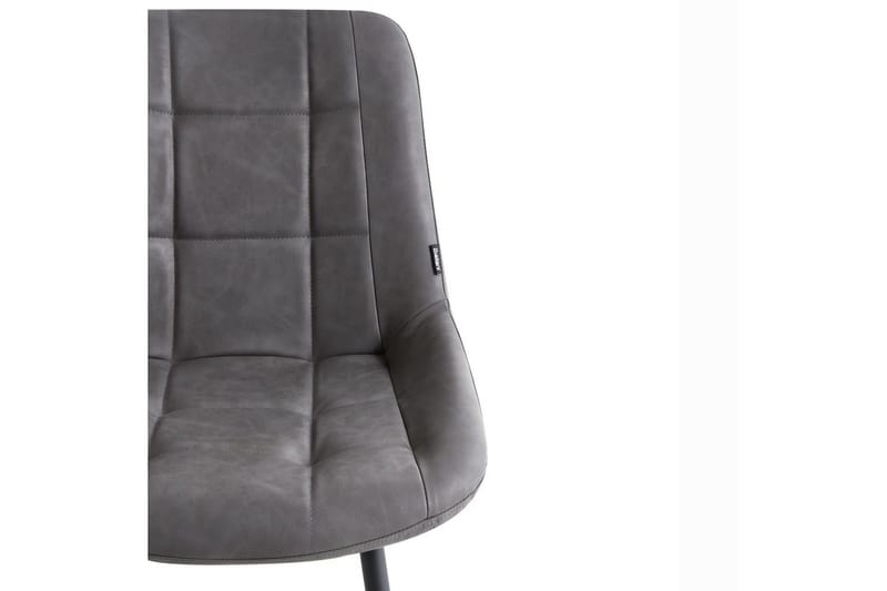 Set med 2 matstolar Melrose - Grå, svart - Möbler - Stolar & fåtöljer - Matstol & köksstol