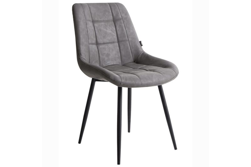 Set med 2 matstolar Melrose - Grå, svart - Möbler - Stolar & fåtöljer - Matstol & köksstol