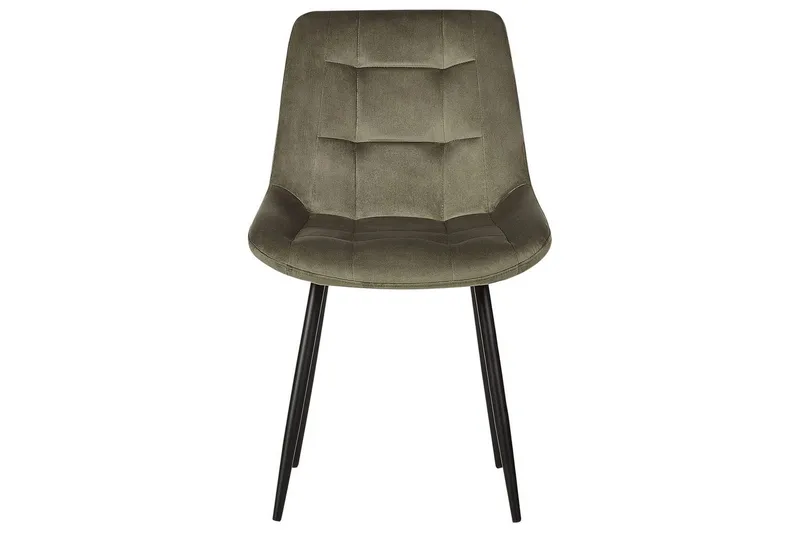 Set med 2 matstolar Melrose - Grön, Svart - Möbler - Stolar & fåtöljer - Matstol & köksstol